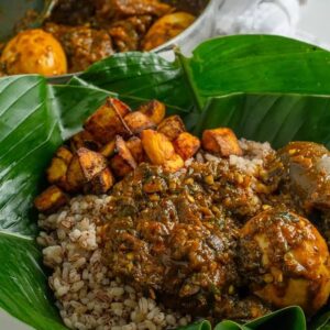 Ofada Rice & Ayamase sauce