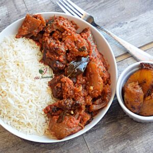 Steamed Rice & Buka Stew