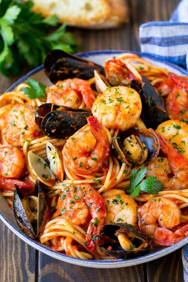 Seafood Pasta (Creamy/Jollof)