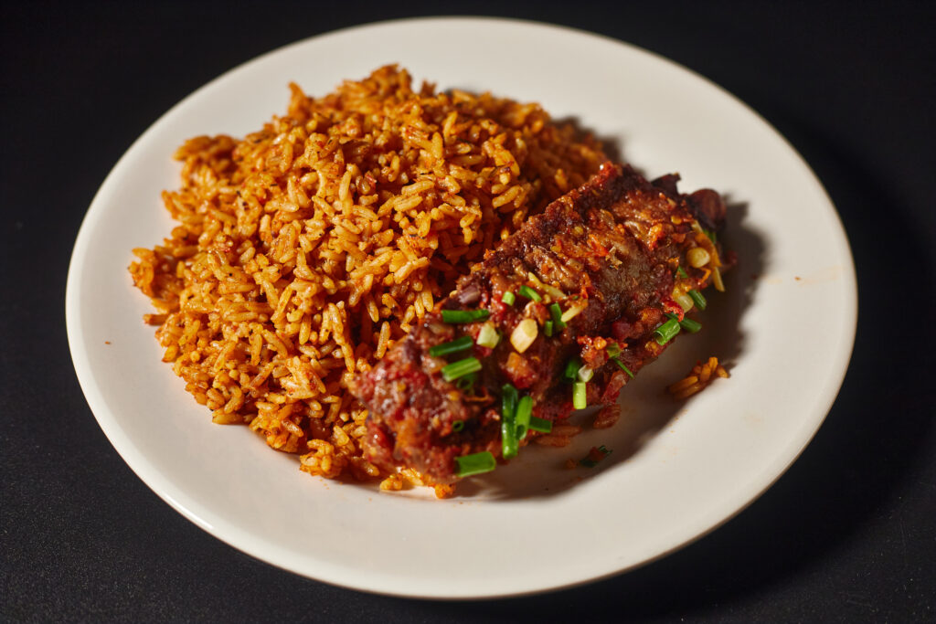 jollof rice and turkey