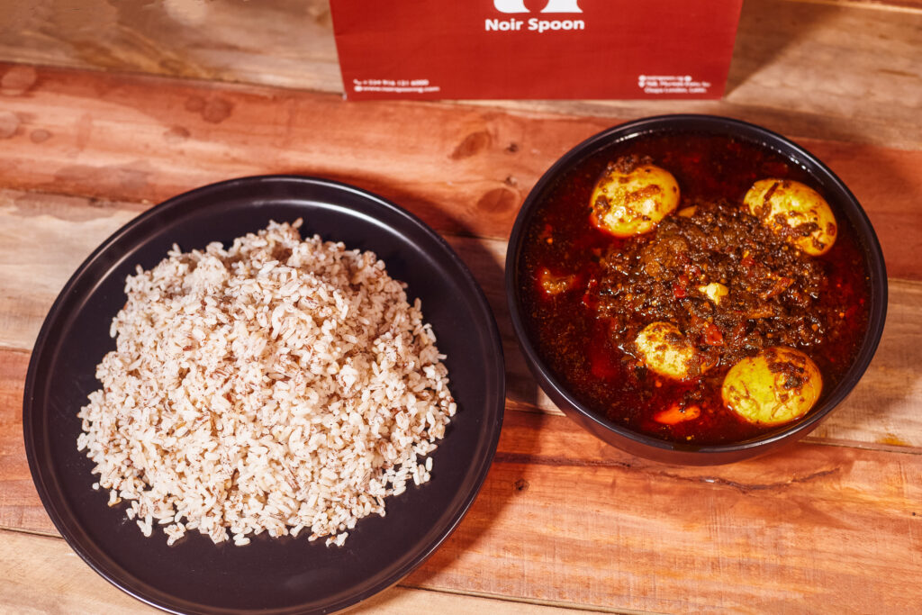 Ofada Rice & Ayamase Sauce